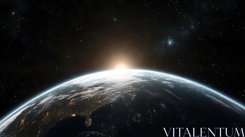 Daybreak slips over Earth’s curve and hushes the stars