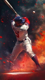 Blazing swing captures baseball’s most electric moment.