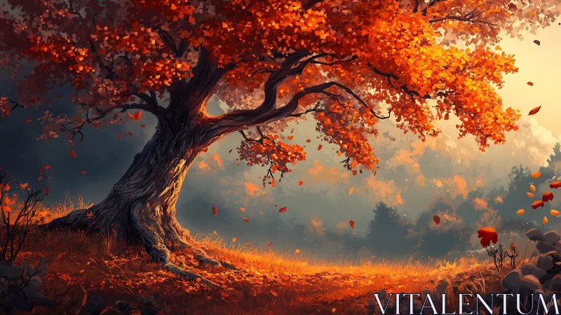 Elder ember tree whispering daylight into autumn winds.