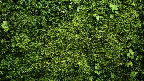 Dense Moss Canopy: Vibrant Green Botanical Texture Study.