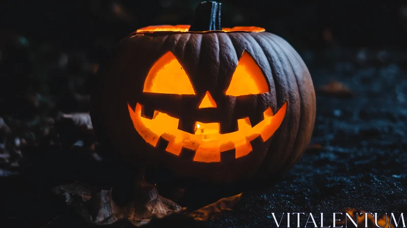 Grinning jack o lantern trades shadows for molten moonlight