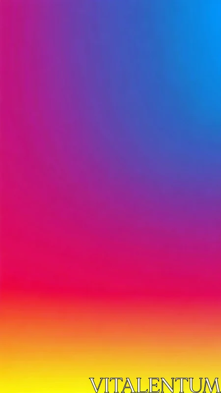 Radiant rainbow gradient washing the scene in soft color.