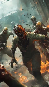 Inferno sprint sends blistered zombies tearing through fire