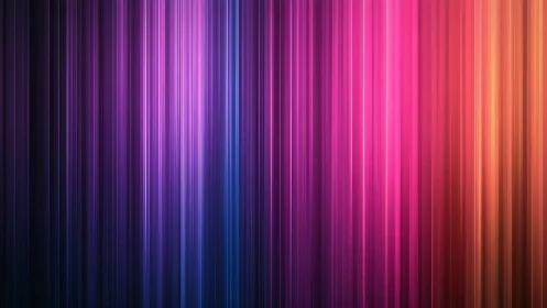 Chromatic vertical light streaks in neon gradient spectrum.