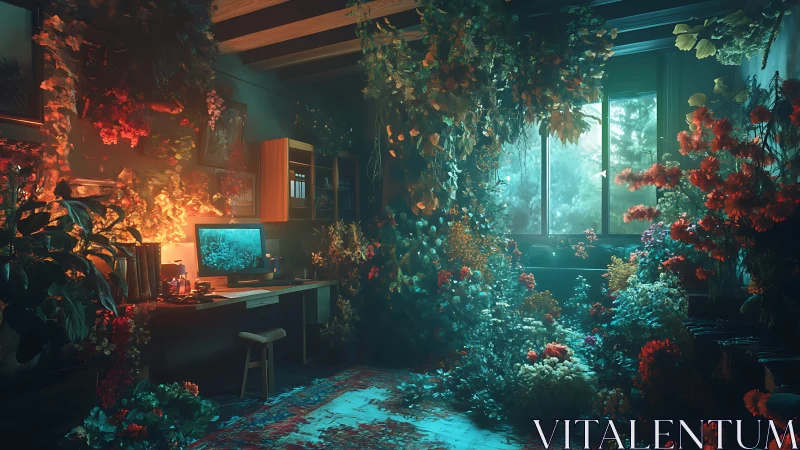 Lush Digital Sanctuary Where Nature Meets Technology