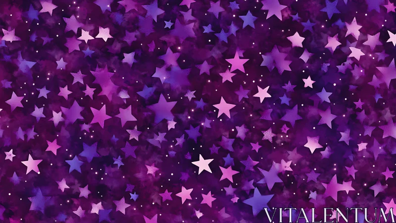 Velvet cosmos scatters sugar-bright violet paper stars