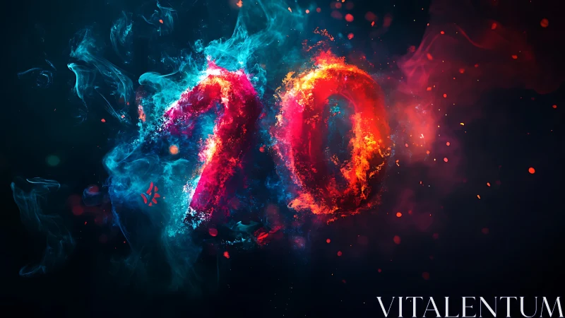 Chromatic Collision: Where Molten Passion Crashes Into Electric Serenity