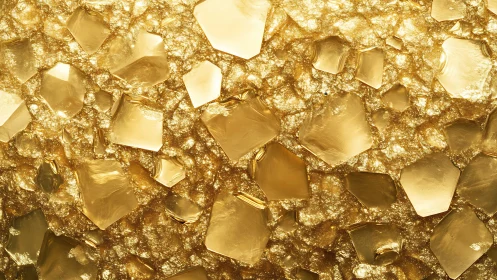 Gilded crystal shards drifting in a molten honey dream.