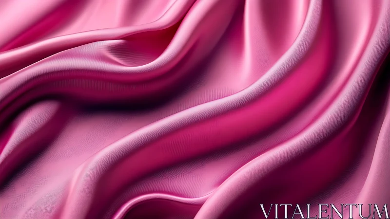 Magenta Silk Reverie Dances Through Dimensional Folds