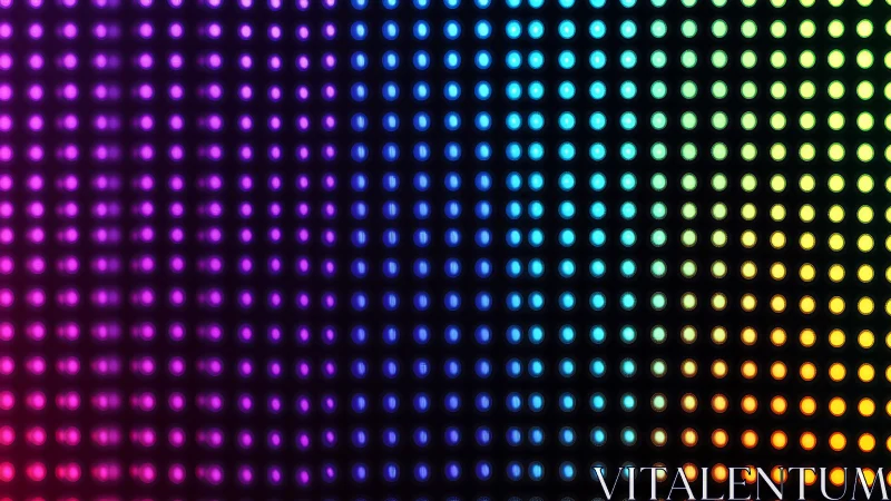 LED matrix gradient displays vivid multicolor light grid
