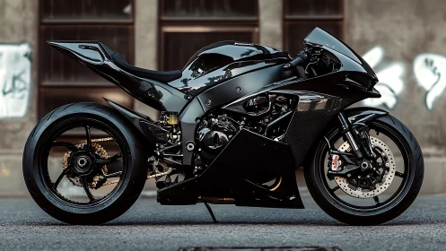 Midnight street superbike poised between power and poetry.