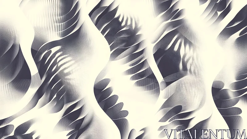 Waves of light and shadow carve hypnotic abstract canyons.