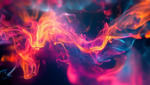 Neon Dreams: Flowing Light and Color.