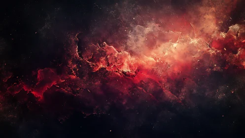 Nebular Ember River Ignites the Silent Void Between Stars.