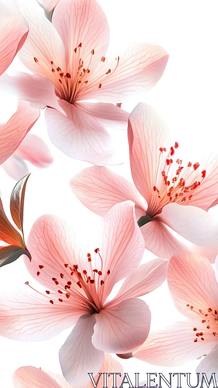 Translucent Blooms Dazzle Against Pure Lightness