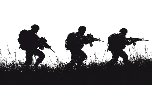 Shadowbound patrol marches across a razor-edged horizon