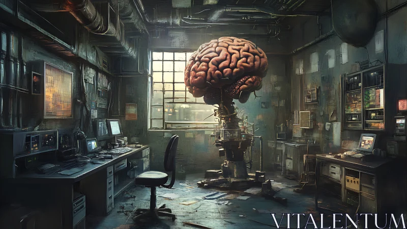 Brain-powered workshop in a glowing retro tech lab.