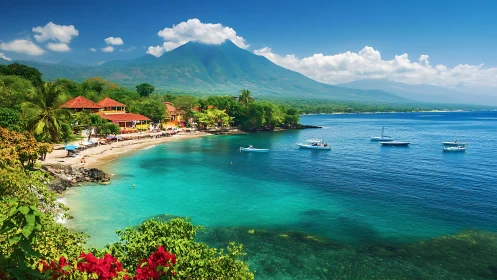 Emerald Cove Sanctuary: Where Volcano Whispers Meet Turquoise Dreams.