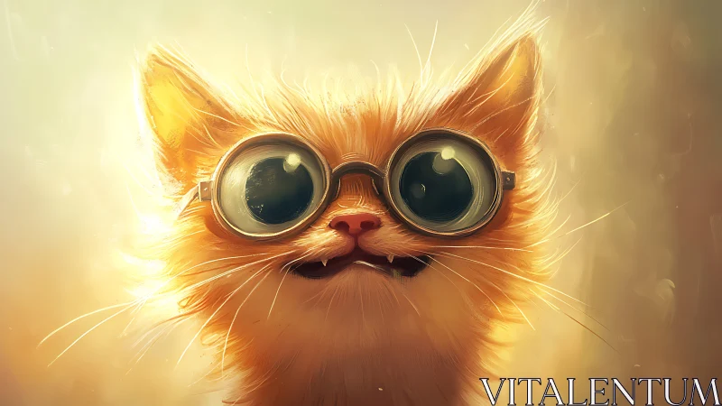 Meet the Wonderfully Wise Orange Cat With Goggles