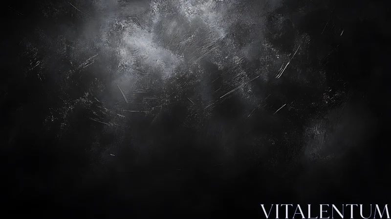 Dark textured vignette with metallic scratches and soft haze