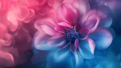 Luminescent Petals Dance Through Chromatic Twilight.