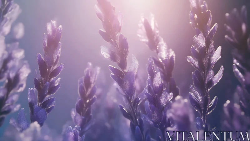 Purple flowering plant with bokeh depth field.