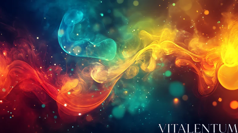 Luminous Energy Waves Flowing Through Vibrant Color Spectrum