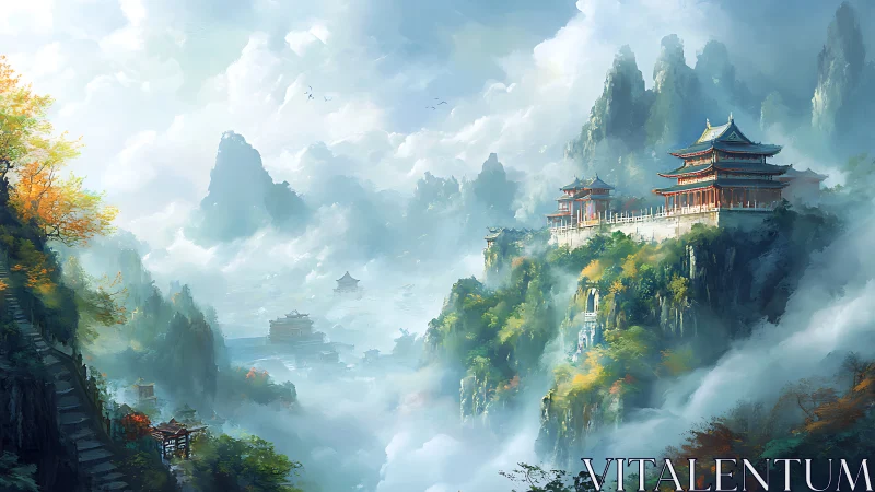 Mist-kissed mountain temples welcome quiet, wandering hearts