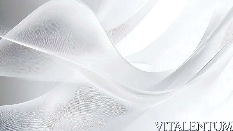 Soft white flowing ribbons creating a calm airy moment.