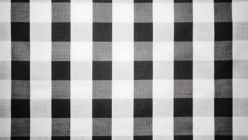 Monochrome buffalo check textile grid pattern background.