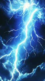 Electric sky river cutting through midnight thunderclouds.