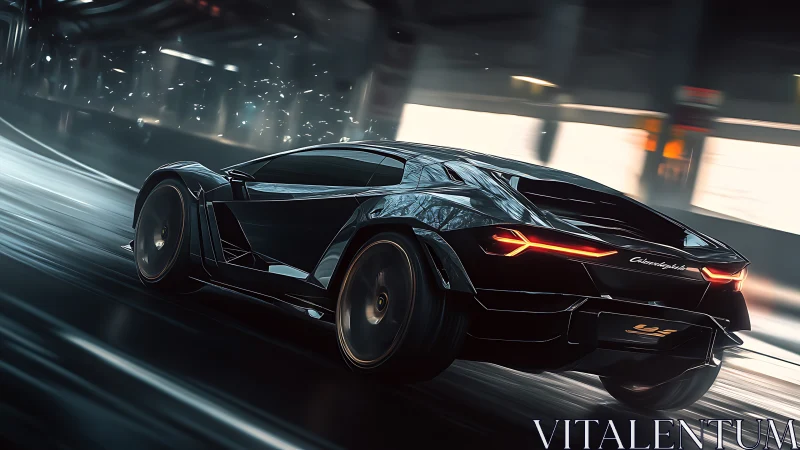 High-speed hypercar renders with dynamic motion blur and rim lighting