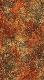 Oxidized ferrous surface with granular corrosion topology.
