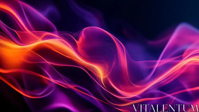 Flowing Neon Streams: Abstract Luminescence.