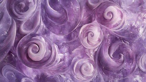 Gentle lavender swirls drifting through a dreamy haze.