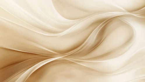 Elegant beige flowing abstract waves in soft minimalist style.