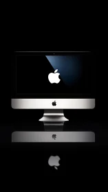 Sleek desktop glow in a quiet black digital spotlight.