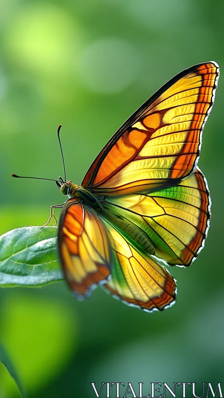 High-saturation macro study of translucent butterfly wing structure