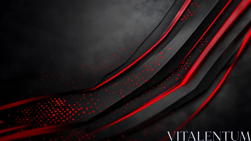 Sleek black and red abstract background with layered geometric lines.