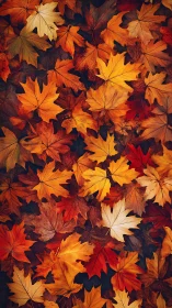 Rustling autumn leaves create a cozy carpet of warm color