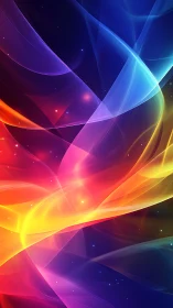 Spectrum light waves twist through deep cosmic gradient.