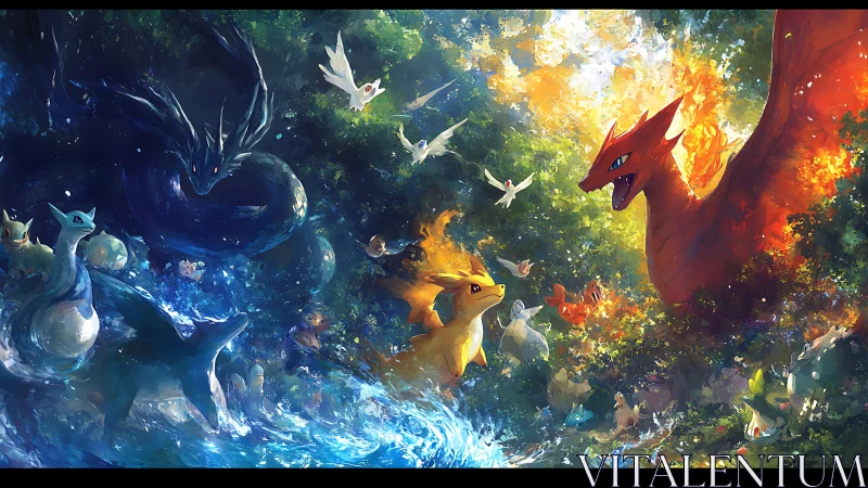 Elemental guardians argue while forests and oceans ignite