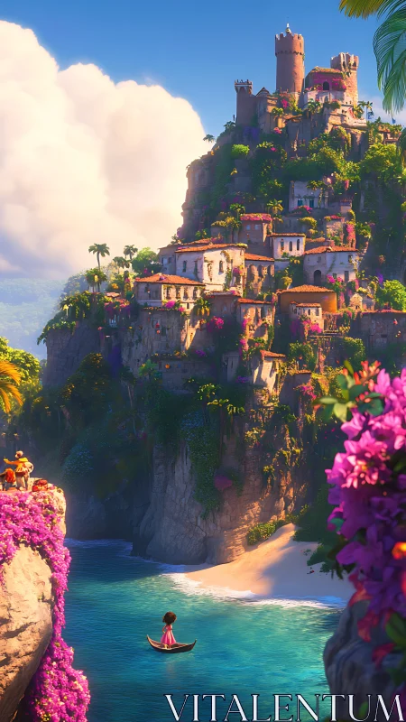 Enchanted Cliffside Castle Awaits Your Discovery.