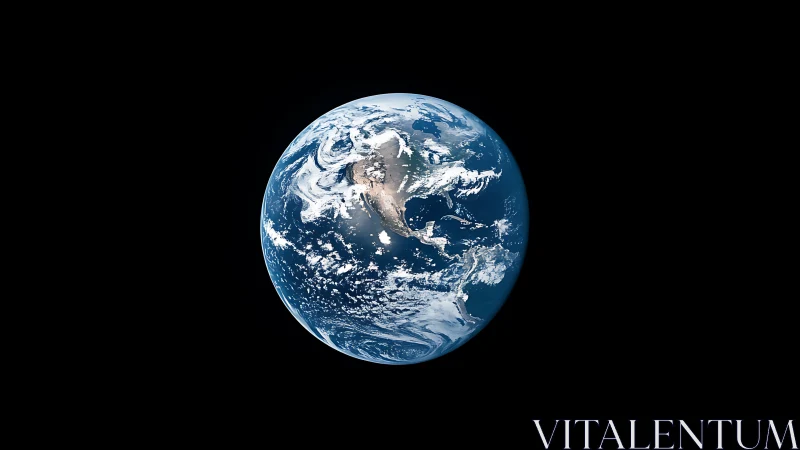 Blue marble Earth drifts like a lone jewel in velvet space.