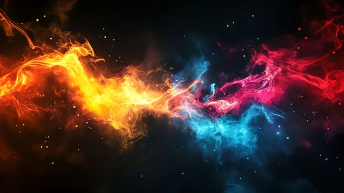 Cosmic Collision: Where Ember Meets Ice in Radiant Warfare