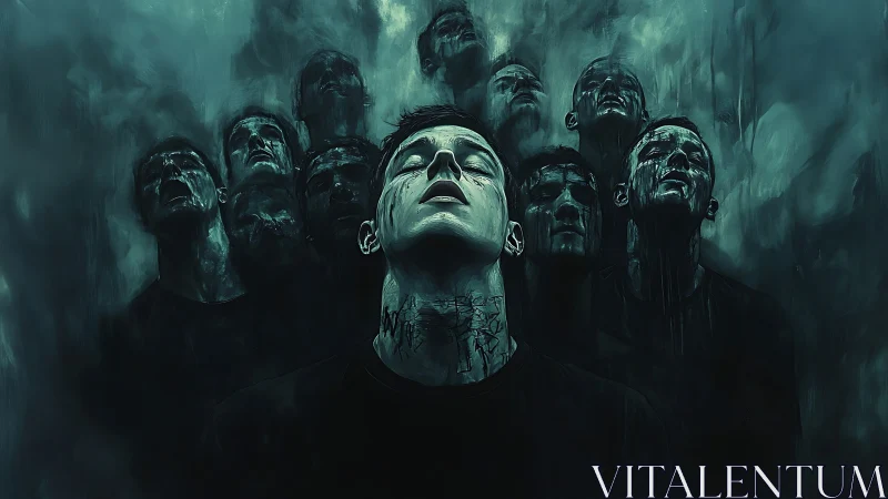 One fractured soul blooms into a chorus of haunted faces