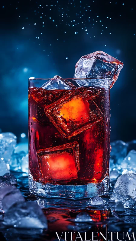 Ruby Soda Ice Collides in Neon Blue Arena.