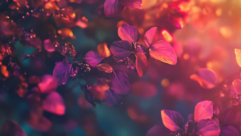 Golden hour flowers with translucent petals and warm bokeh.