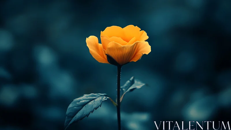 Golden Bloom Defies Twilight Storms.