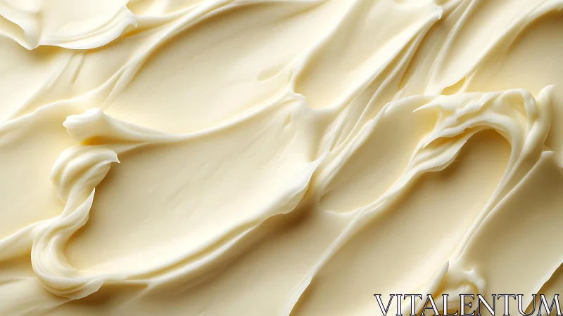 Close-up of creamy butter texture in soft, abstract style.